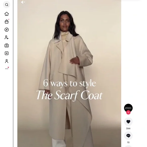 Banana Republic Double Faced Cape Coat - Picture 4 of 8